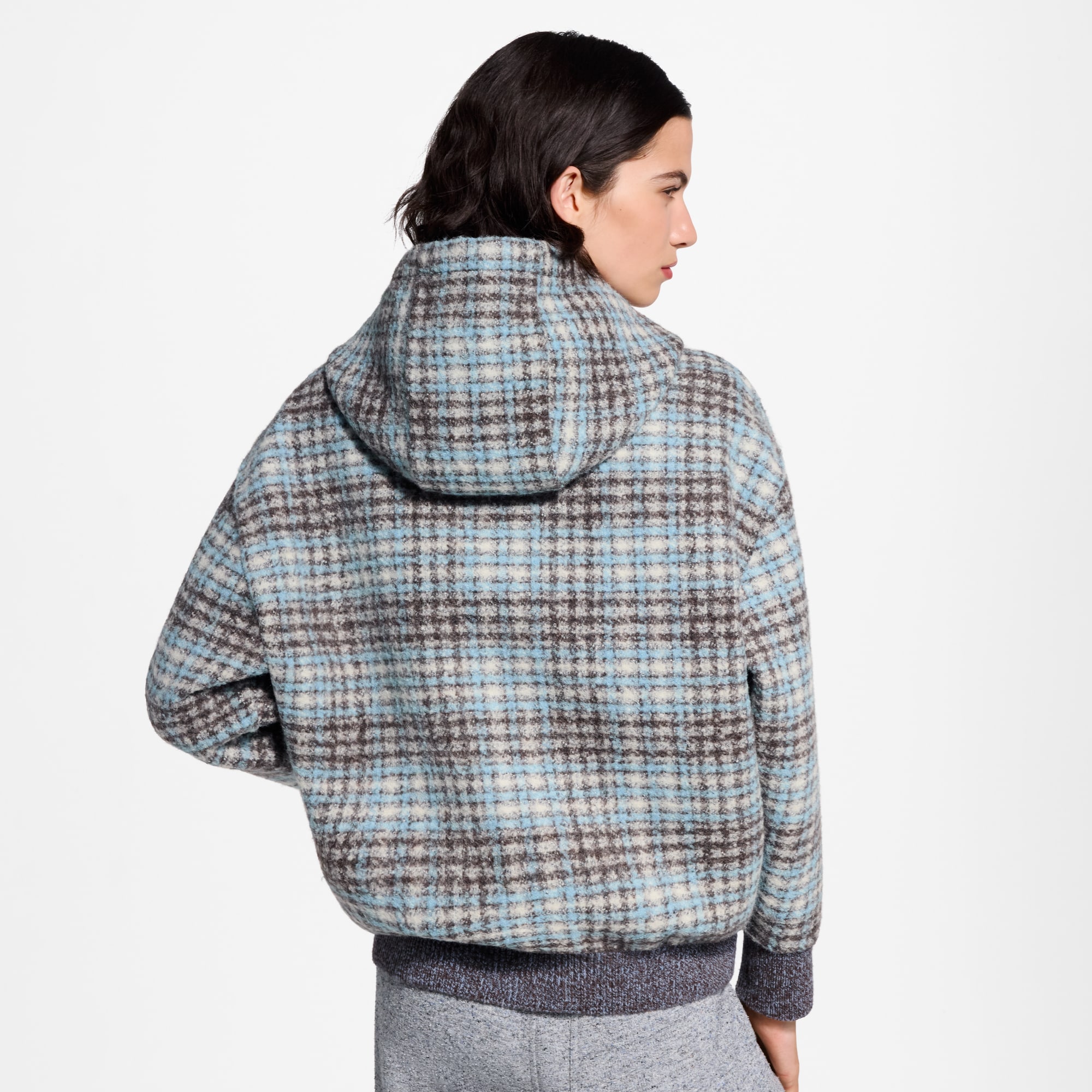 Check Tweed Zip-Up Jacket - Ready-to-Wear | LOUIS VUITTON